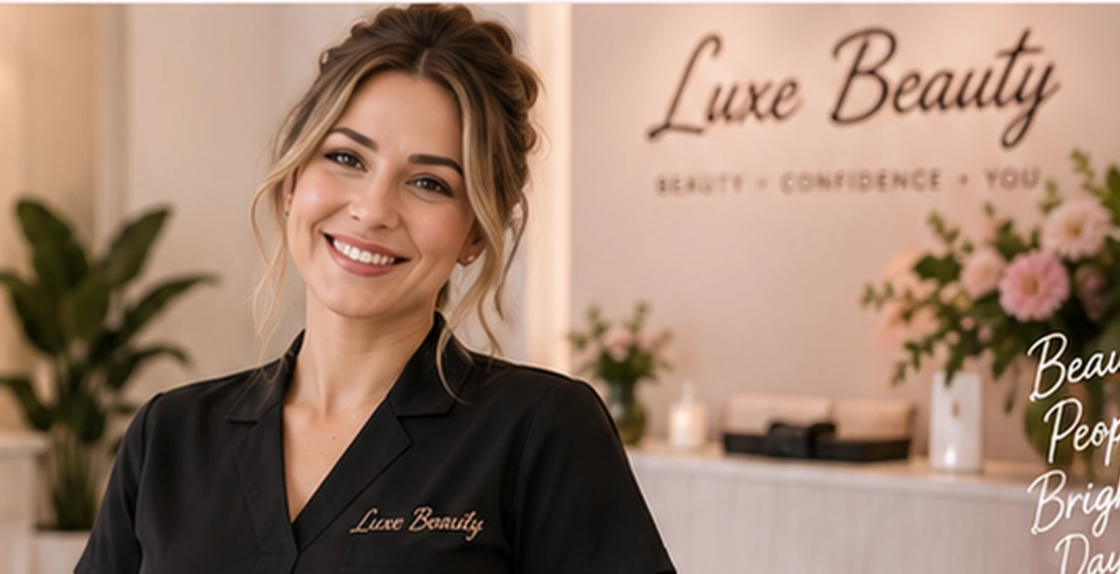 Luxe Beauty therapist in salon